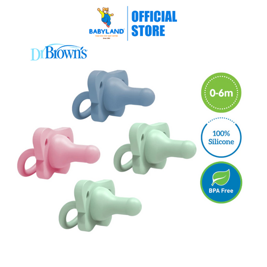 Dr Brown's HappyPaci Silicone Pacifier (2pcs) (0-6m)