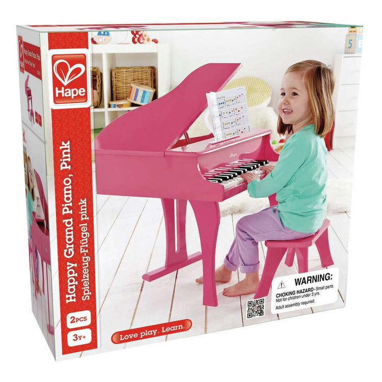 Hape Happy Grand Piano - Pink (3y+)