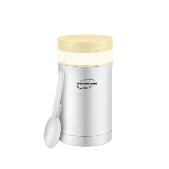 THERMOcafé 1.0L Basic Living Flask + 500ml Food Jar [TC-1003F(CRM)+TC-502FJ (CRM)]