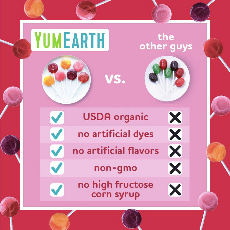 Yumearth Organic Lollipops Mix Flavors