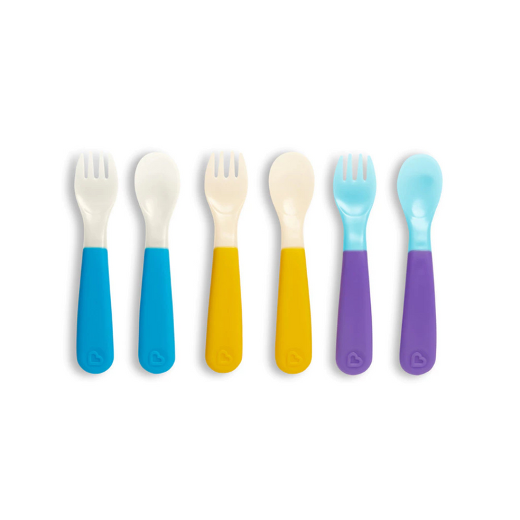 Munchkin Color Reveal Color Changing Toddler Forks & Spoons, 6pk