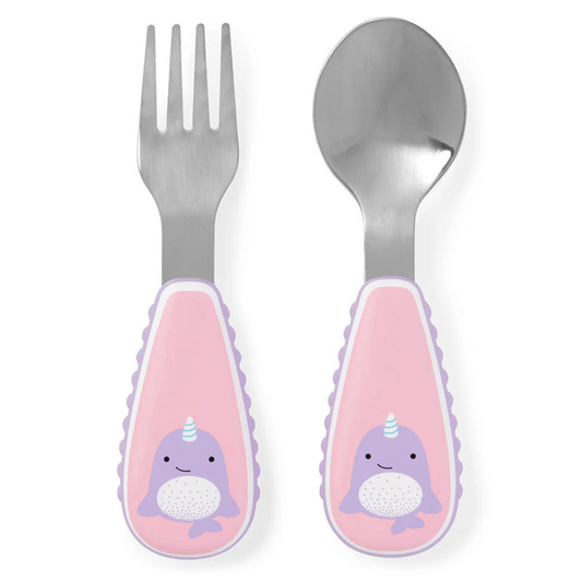 Skip Hop Zoo Utensils Fork & Spoon - Narwhal