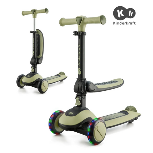 Kinderkraft 2 in 1 Balance Bike and 3 Wheels Scooter Halley (3years up to 50kg)