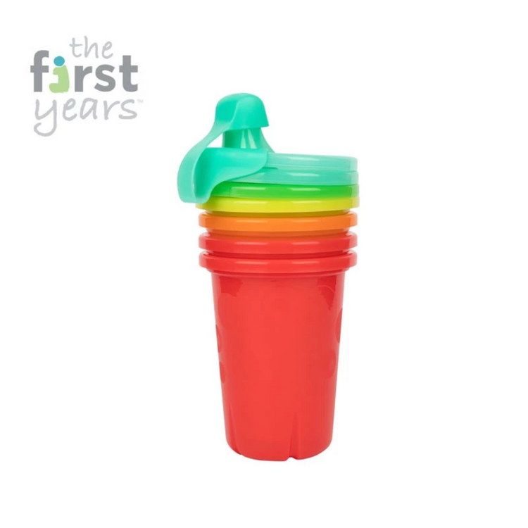 The First Years 6874 Take & Toss Spill-Proof Sippy Cups 10oz, 4 pack (9m+)