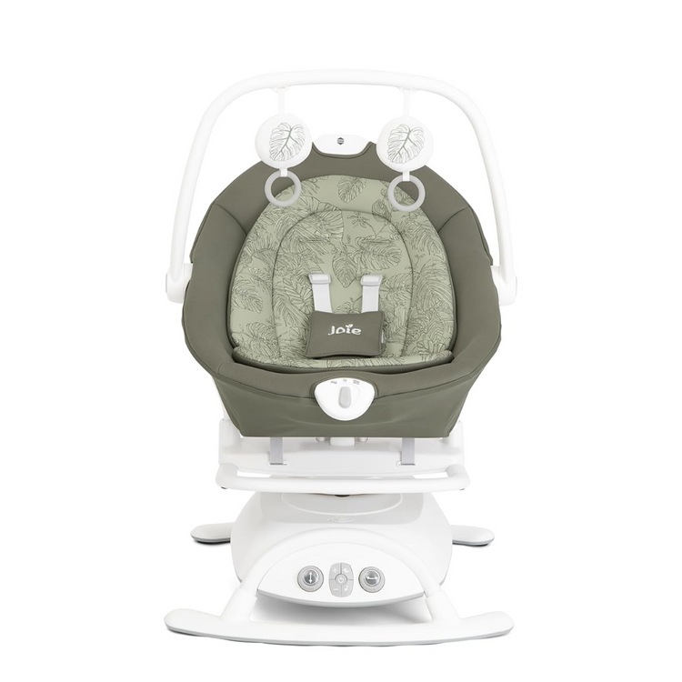 Joie Sansa 2in1 Soother - Palms ( Birth to 9kg ) | Glider & Rocker