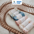 Mils and Key Swaddle - Bamboo + Cotton Swaddle (120cm x 120 cm)