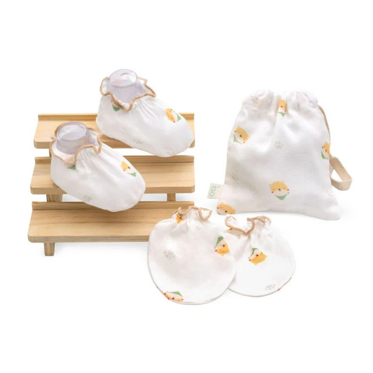 Granny Ben TENCEL Muslin Baby Mittens & Socks