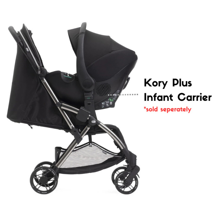 Chicco Goody Primo V2(2025) Stroller - Enchanting Silver | Newborn Auto Fold Stroller Breathable Bamboo Fabric