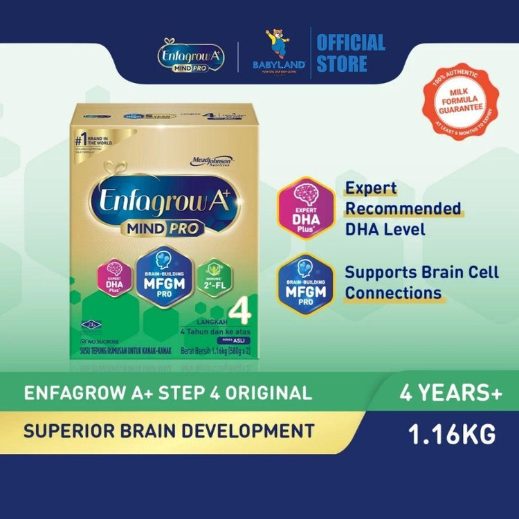 Enfagrow A+ Mind Pro Step 4 (4Y+) Original Milk Formula Powder (1.16kg)