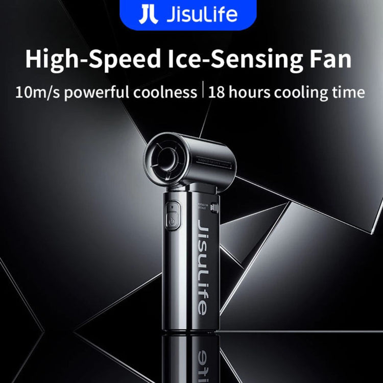 【New Limited Edition】JisuLife Handheld Fan Life9 (5000mAh) - Chrome Silver-Plated With Gift Box | 22H | 5 Gears | Fast Charge | Strong Wind | Lightweight