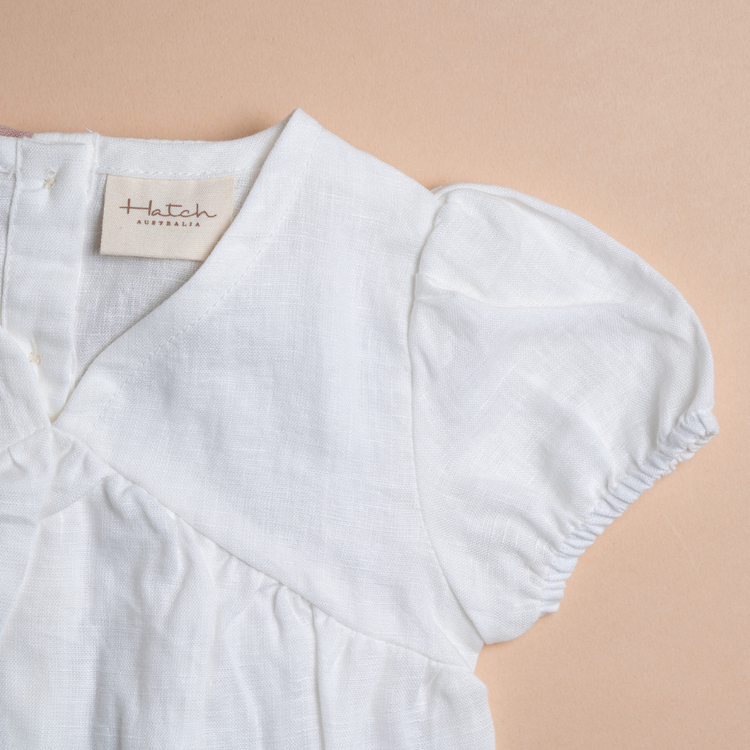 Hatch Signature Linen Romper