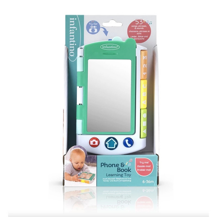 Infantino 312001 Phone & Book Learning Toy Suitable for Age 6+ Months