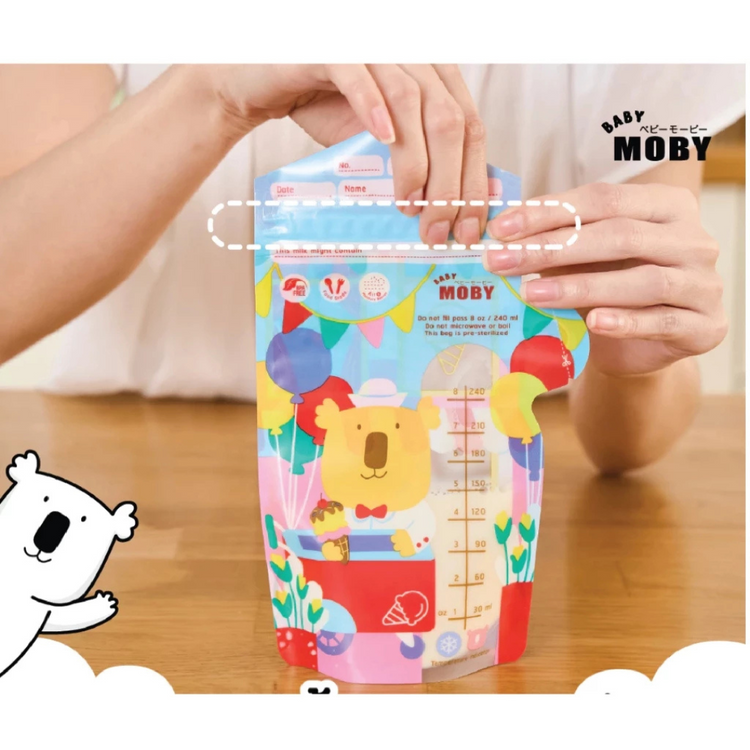 Baby Moby 7days Collection Breastmilk Storage Bags 8oz (24bags)