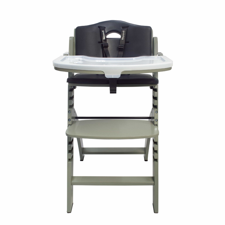 Abiie Beyond Junior Highchair - Misty Grey+Black (6m+)