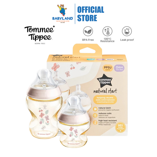 Tommee Tippee Natural Start PPSU Bottle Newborn Set (Pink)