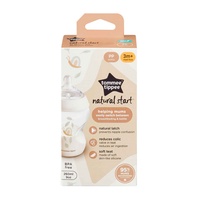 Tommee Tippee Natural Start PP Bottle 260ml (Snail)