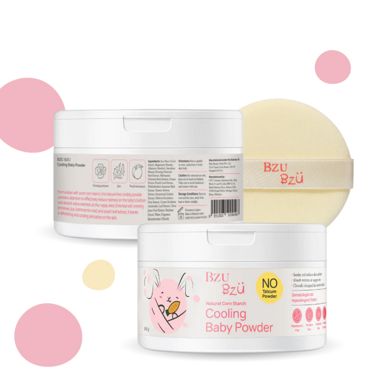 BZU BZU Cooling Baby Powder with Puff (140g)