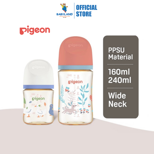 Pigeon SofTouch™ PPSU BPP Nursing Bottle - Gardens (160ml/240ml)
