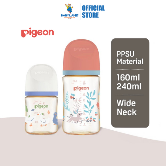 Pigeon SofTouch™ PPSU BPP Nursing Bottle - Gardens (160ml/240ml)