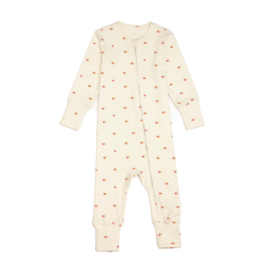 Twinkle Planet Organic Onepiece Pyjamas - Apple & Orange