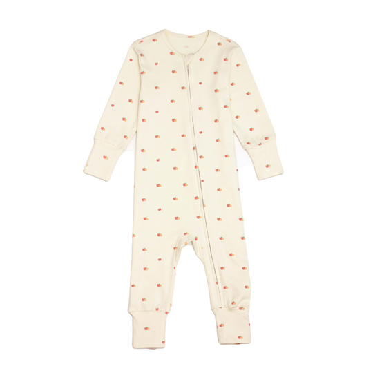 Twinkle Planet Organic Onepiece Pyjamas - Apple & Orange