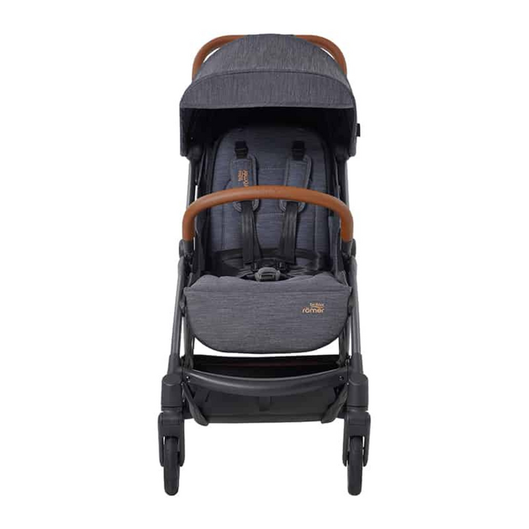 [ Display Unit ] Britax Gravity II Auto One-Handed Fold Stroller - Marble Blue (Birth - 22kg/4 Years Old)