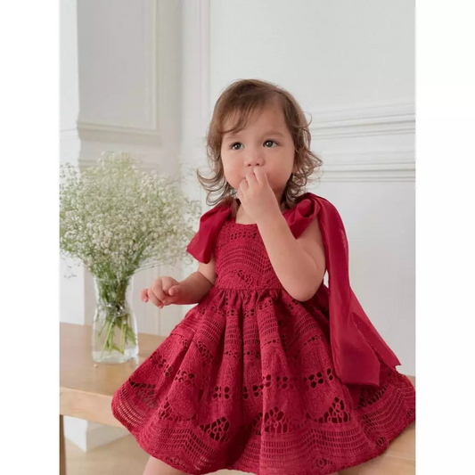 Hatch Australia Scarlet Lace Dress - Red
