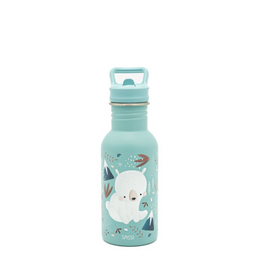 Sassi Stainless Steel Bottle 500ml - Bear