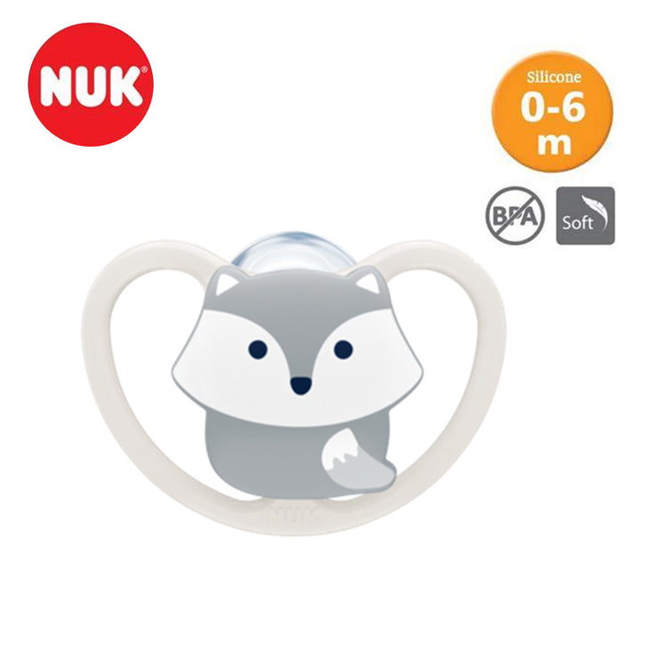 NUK Space Silicone Soother S1 (2Pcs) 0-6m