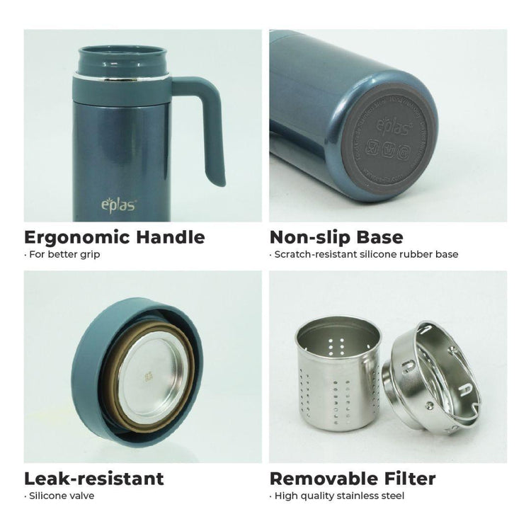 EE JIA Eplas Vacuum Mug 520ml (EVM-520) (Random Colour)