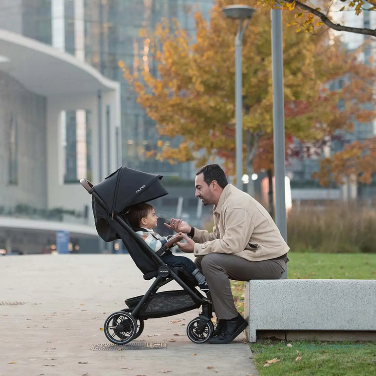 Nuna TRVL LX Stroller - Cedar | Compact & Luxe