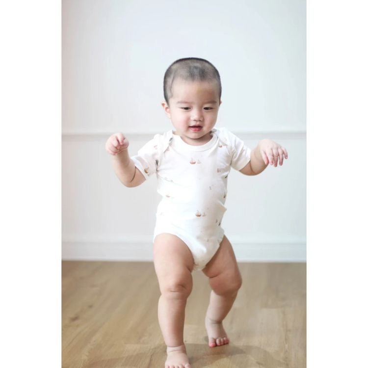 Twinkle Planet GOTS Organic Cotton Short Sleeve Bodysuit – Sailor Blue