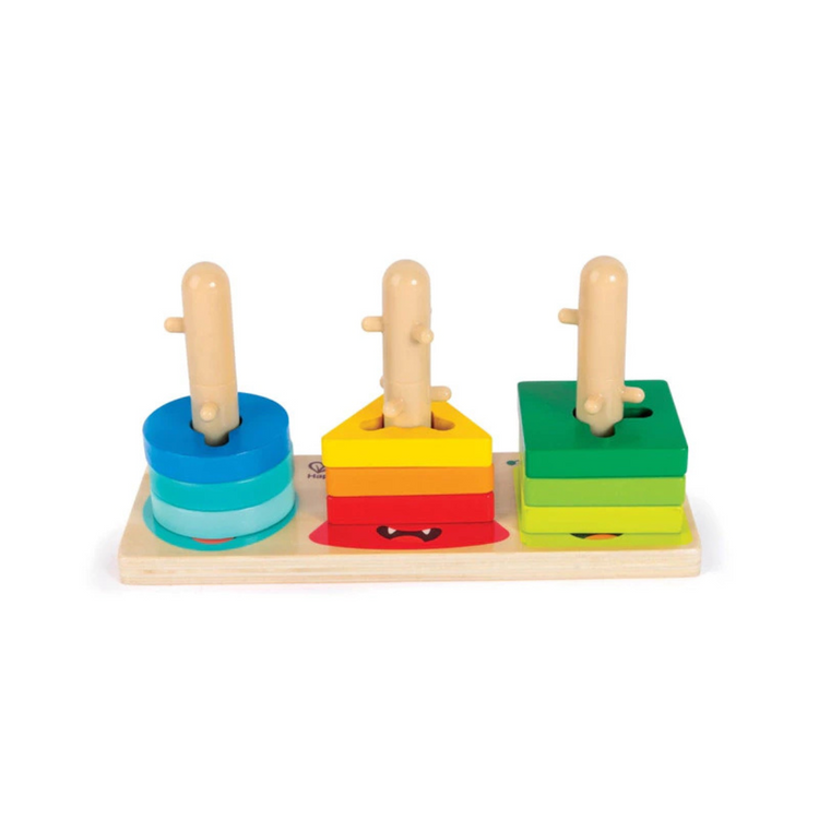 Hape 0494 Monster Twist & Stack Blocks Suitable For Age 18+ Months