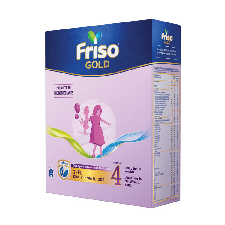 Friso Gold Step 4 Milk Formula 600g (3yrs+) [Exp 07 Nov 2026 &/ Later]