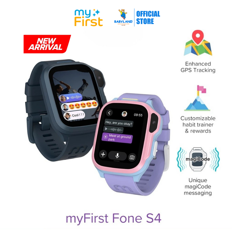 [NEW ARRIVALS] myFirst Fone S4 4G Smart Watch for Kids with magiCode GPS Tracking Voice Video Calls