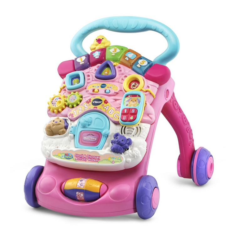 Vtech Sit To Stand Stroll & Discover Activity Walker - Pink ( 9 to 36 months )