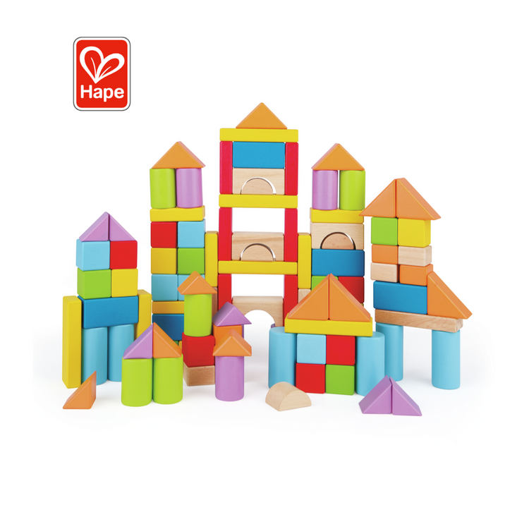 Hape 8247 Wonderful Beech Block Set - 101 pcs (12m+)