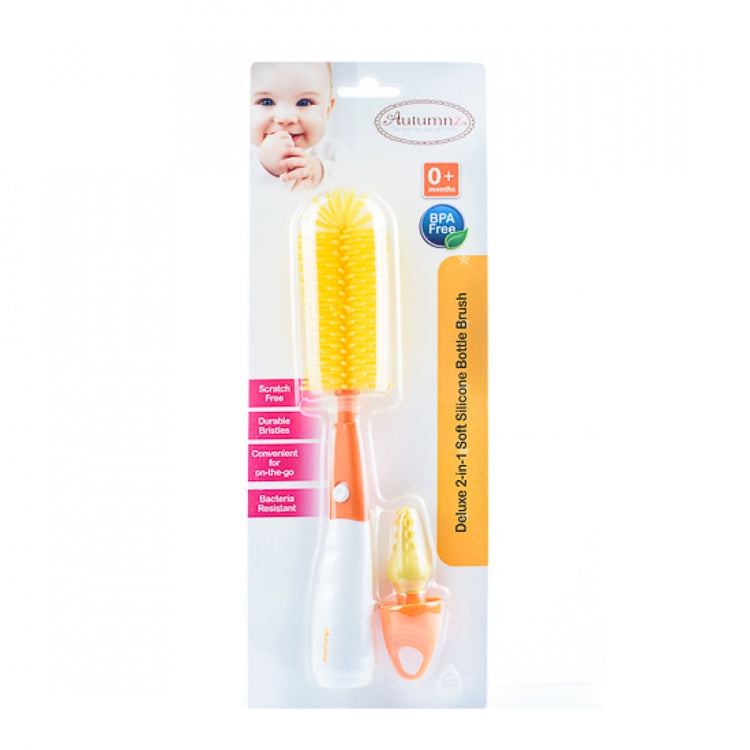 Autumnz Deluxe 2 In 1 Soft Silicone Bottle Brush