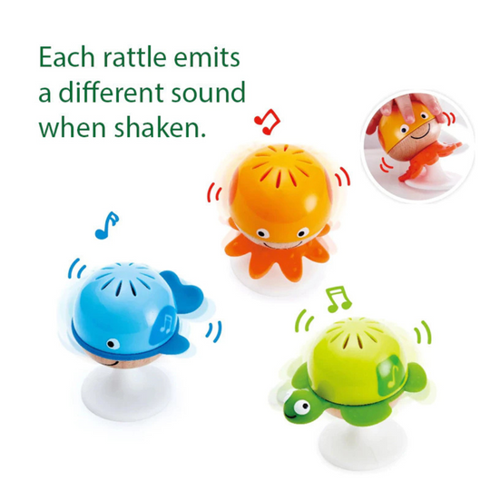 Hape 0330 Stay-Put Rattle Set Suitable For Age 0-24 Months