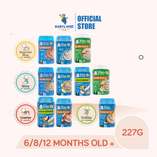 Gerber Baby Food Cereal 227g - Single Grain/Multigrain/Oatmeal/ Whole Wheat/ Probiotic