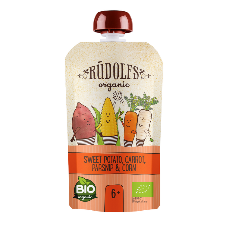[Halal] Rudolfs Organic Premium Vegetable & Fruits Purees (suitable: 6m+)