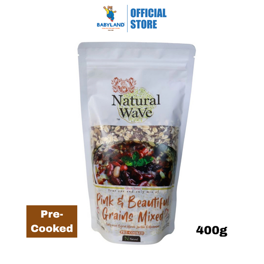 Mamami Natural Wave Pink & Beautiful Grains Mixed 400g | 4 Servings | Nutrient Dense | Pre-Cooked Meal