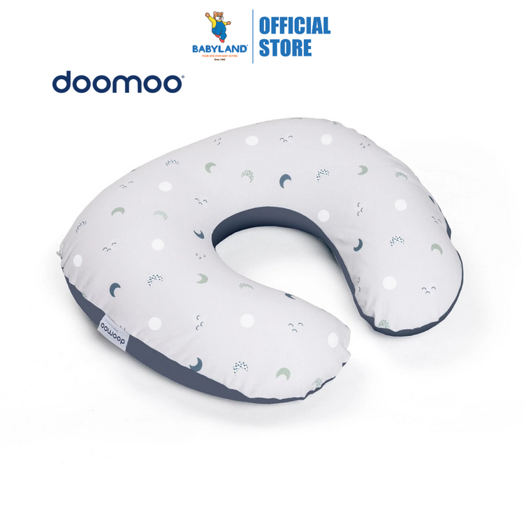Doomoo Softy Nursing Pillow - Blue Grey Moon