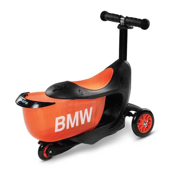 Micro BMW Mini2Go Kids Scooter - Black/Orange (3-5yrs)