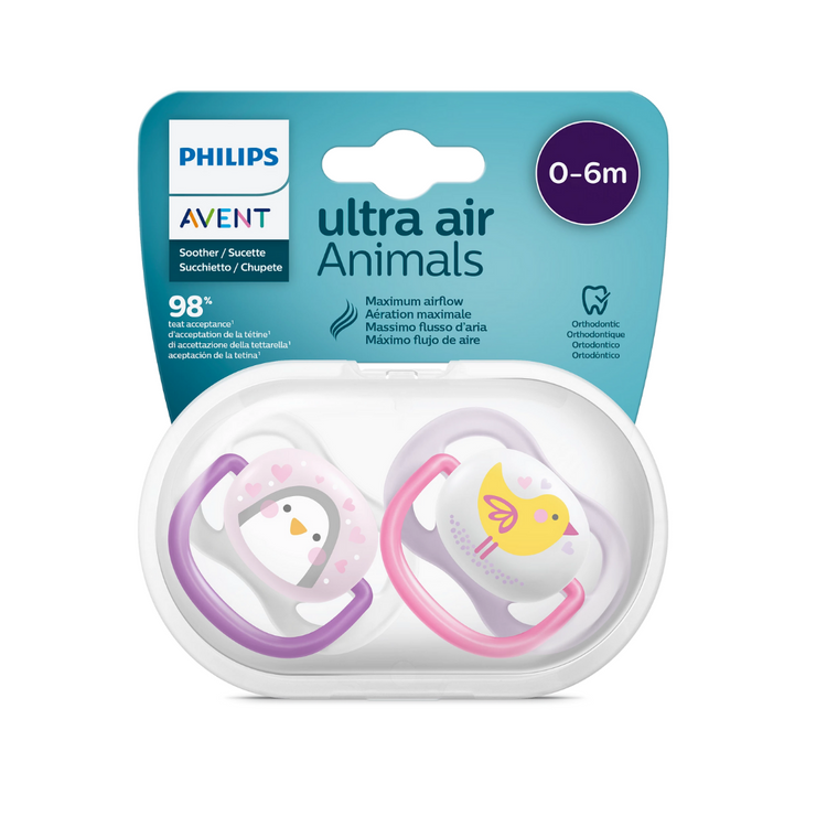 Philips Avent Ultra Air Soother Twin Pack (0-6m) (6-18m)