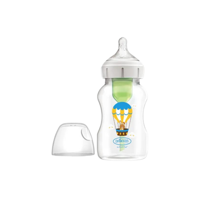 Dr Brown's Options+ PP Wide-Neck Bottle with Level 2 Teat (330mL)(1-Pack)