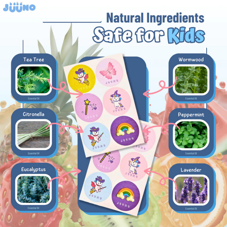 Juuno Mosquito Repellent Patch (Box of 36's) [100% Natural/Safe For Babies & Kids]