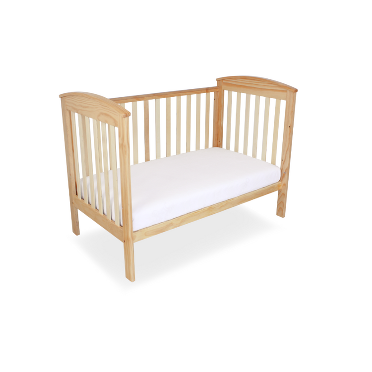 Babyhood Classic Curve 4-in-1 Cot - Natural