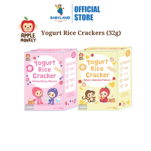 Apple Monkey Yogurt Rice Crackers (32g)