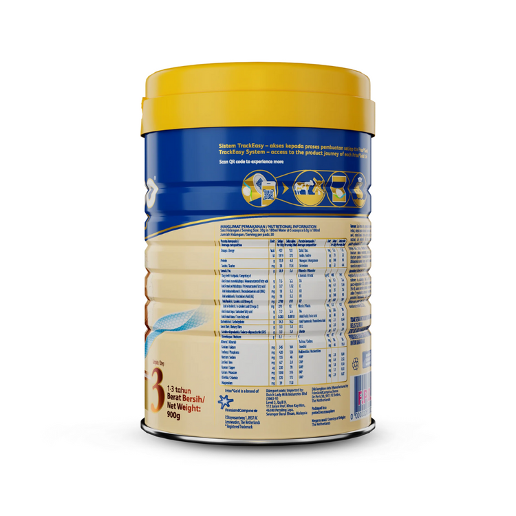 Friso Gold Step 3 Milk Formula 900g (1-3yrs) [Exp 01 Sep 2026 &/ Later]